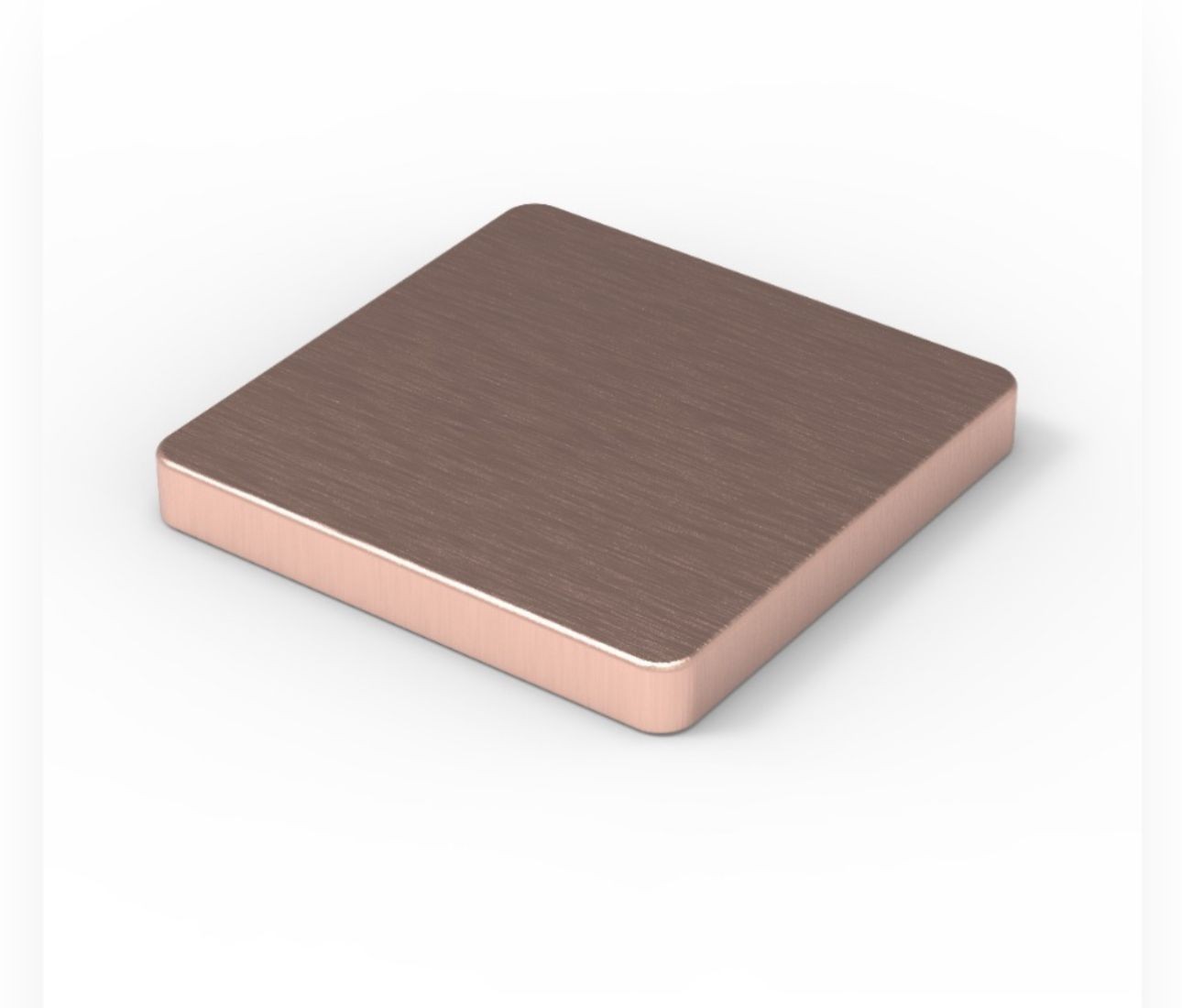 Laser cut Copper metal